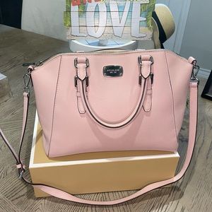 Michael Kors Pink Handbag & Crossbody Strap